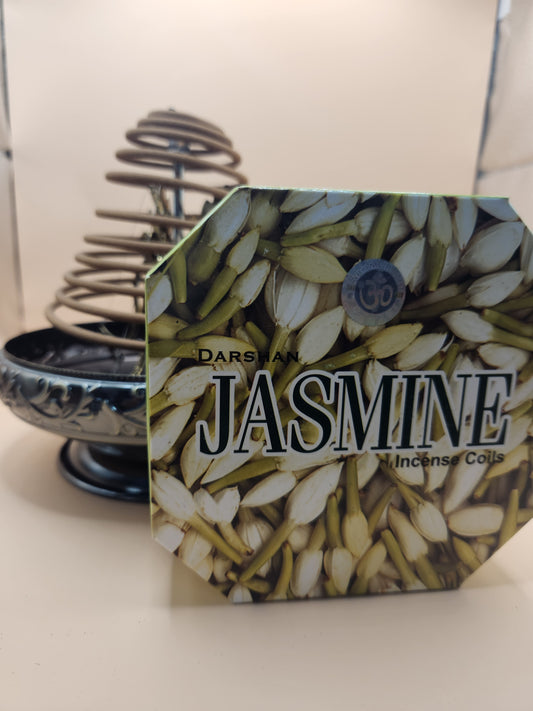 Darshan Jasmine Incense Coils.