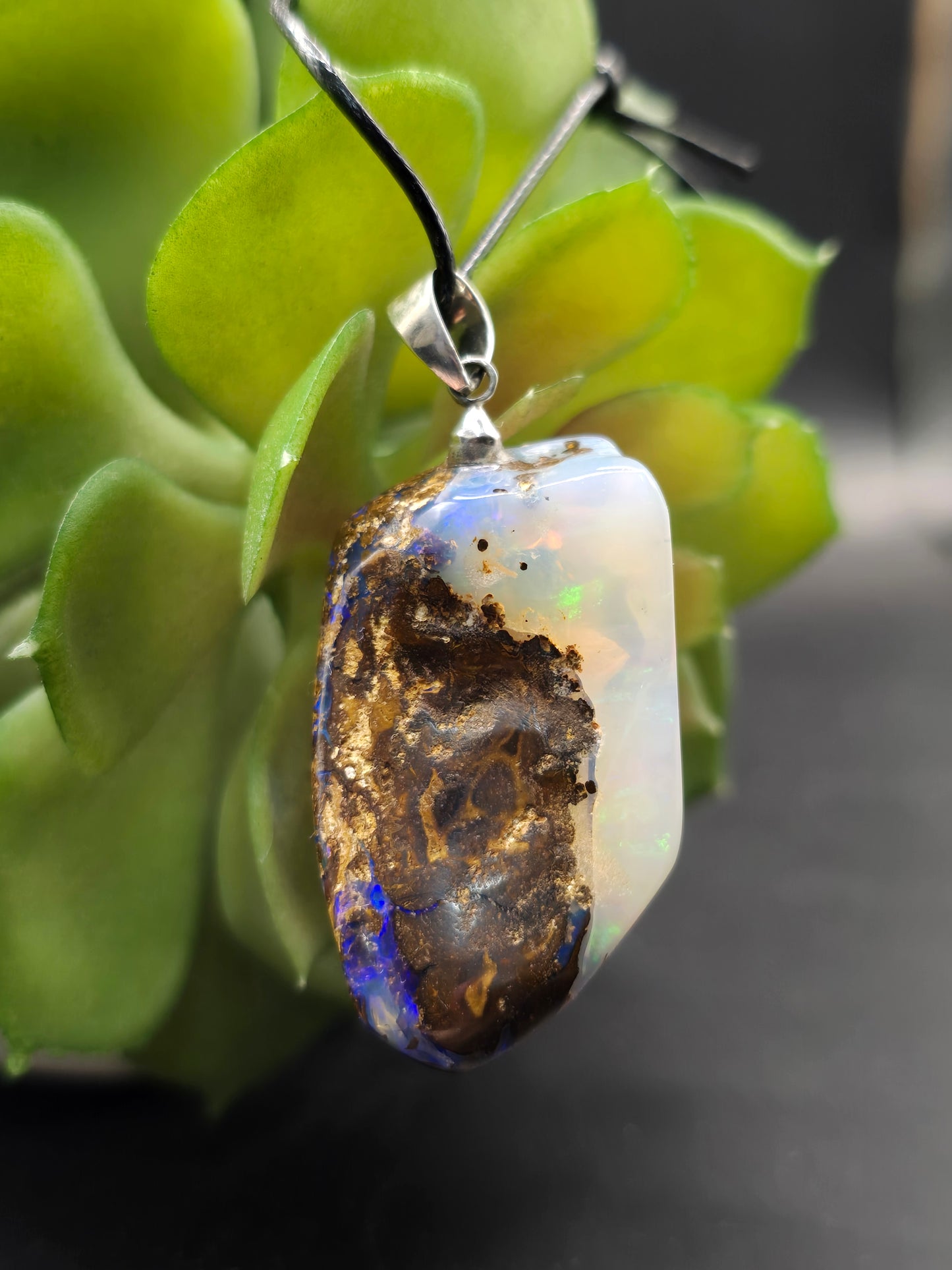 Boulder Opal Necklace.