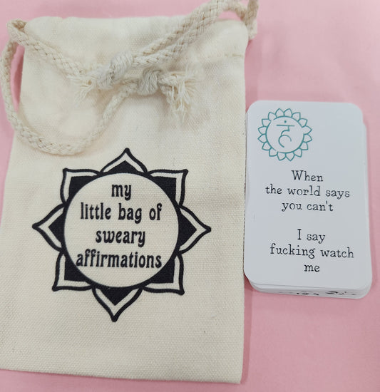 Sweary Affirmation cards