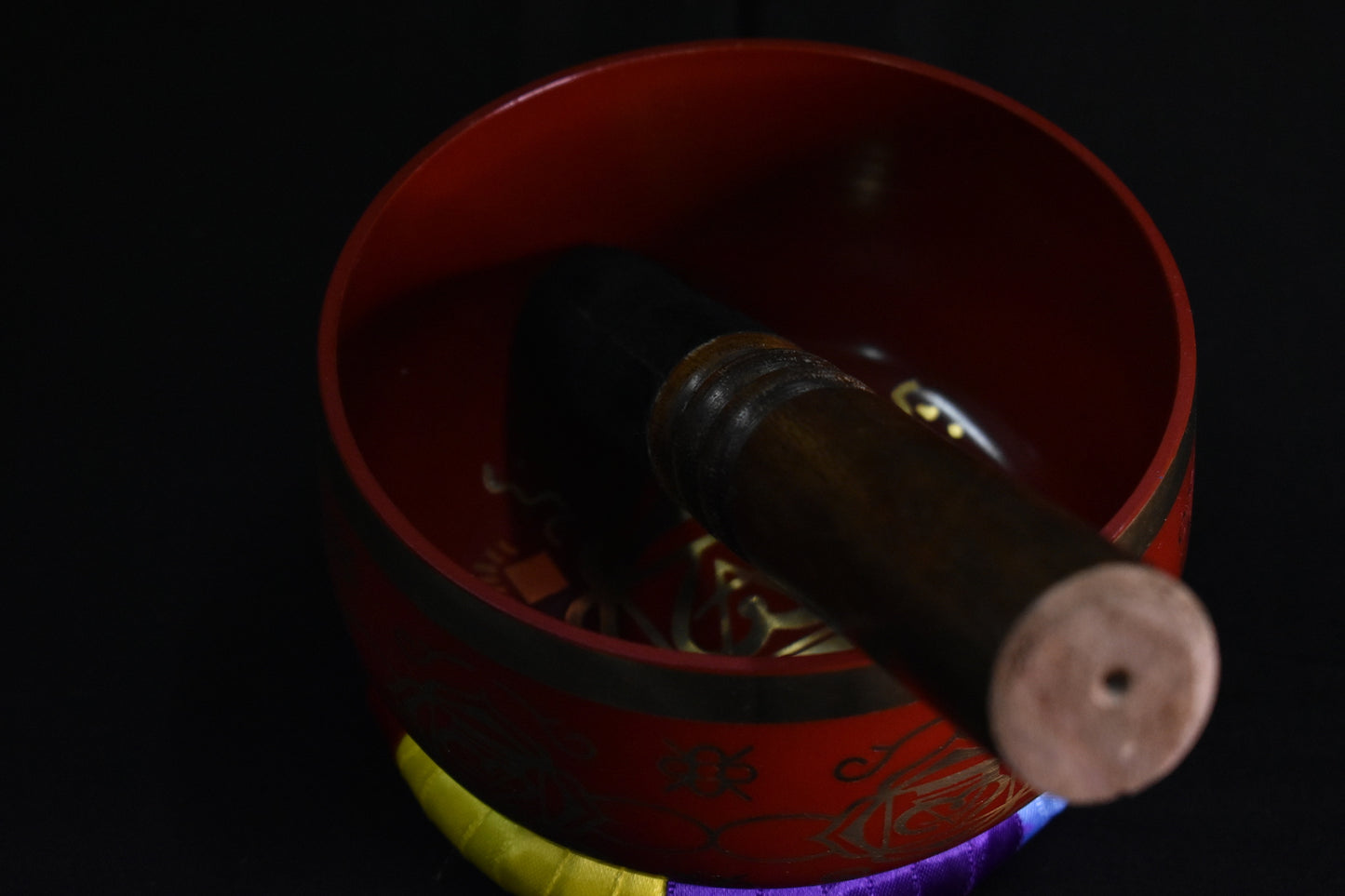 Tibetan Singing Bowl - Red