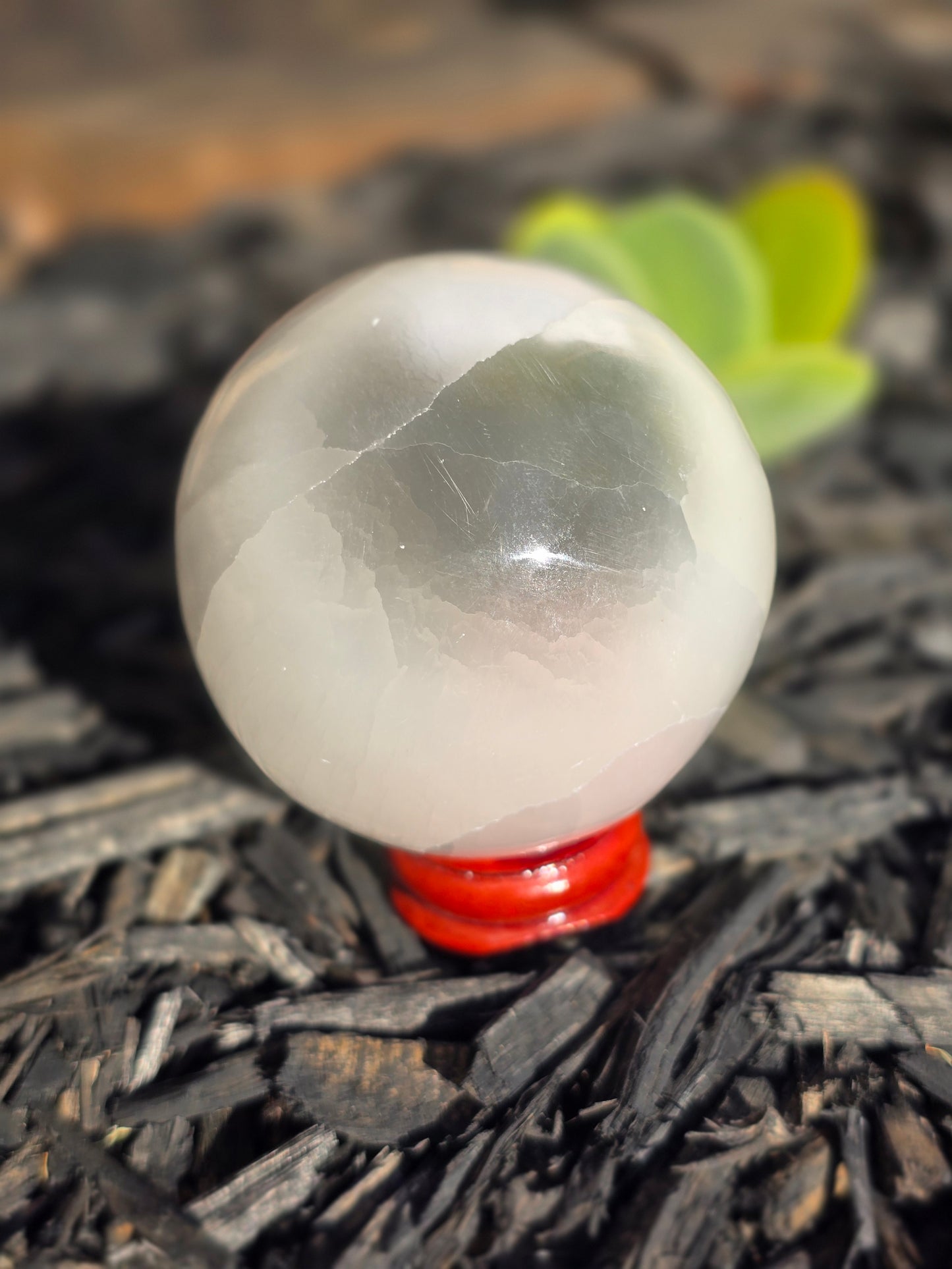Selenite Sphere.