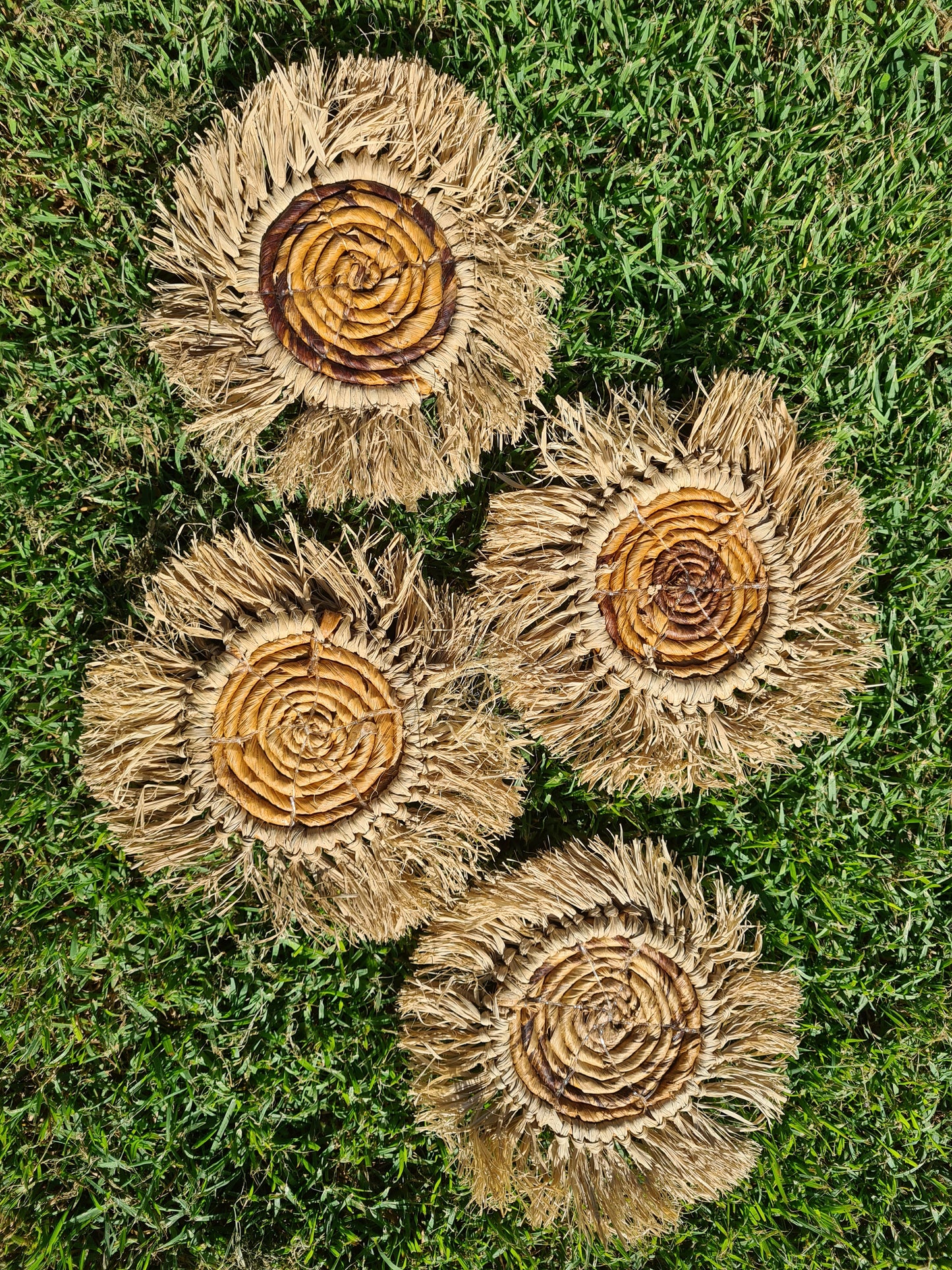 Raffia Coasters